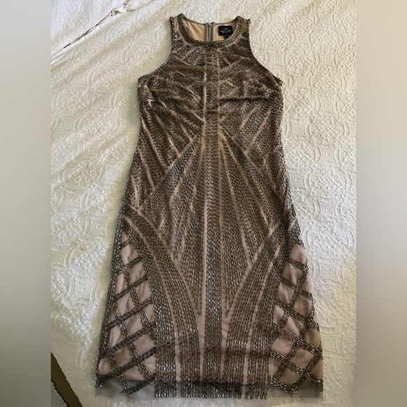 Adrianna Papell beaded dress size 8 - Picture 6 of 12